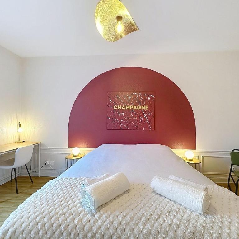 Saint Jacques - Appartement 2 Chambres - Cathédrale 3 min - Centre - Reims - Apartment mit 2 Schlafzimmern - 8