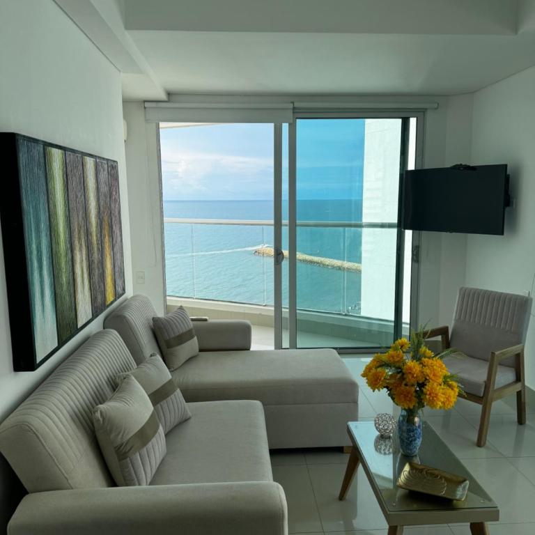 Vistas al mar y exclusividad Apartamento de lujo en Bocagrande Cartagena - Apartamento de 3 dormitorios - 4