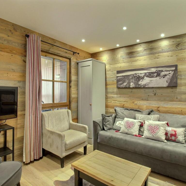 ARC 1950 - Appartement 8 personnes Duplex Cheminée - ski aux pieds - Sauna, Hammam, Jacuzzi, Piscine - Apartment mit 3 Schlafzimmern und Bergblick - 13