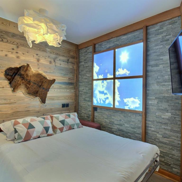 ARC 1950 - Appartement 8 personnes Duplex Cheminée - ski aux pieds - Sauna, Hammam, Jacuzzi, Piscine - Apartment mit 3 Schlafzimmern und Bergblick - 18