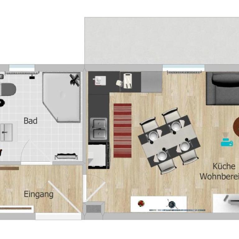 Allgäu Alps - Apartment mit 1 Schlafzimmer und Dusche - 14