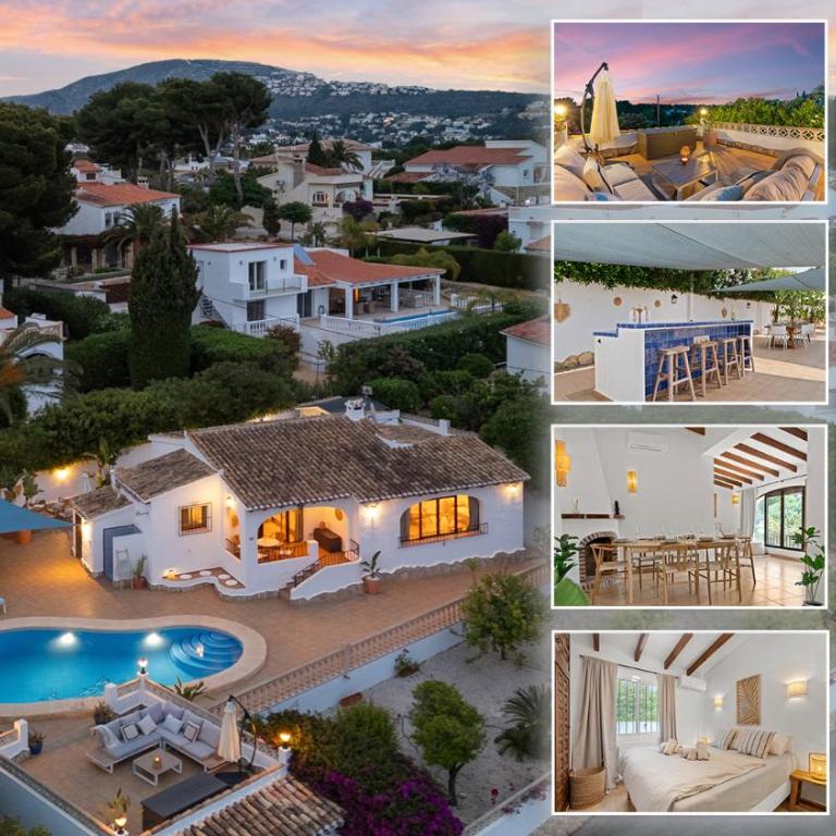 Villa Sunset Moraira mit eigenem Pool, Strandnähe, Klimaanlage, Heizung, Outdoor-Küche, Grill - Casa Vacacional de 3 dormitorios - 1