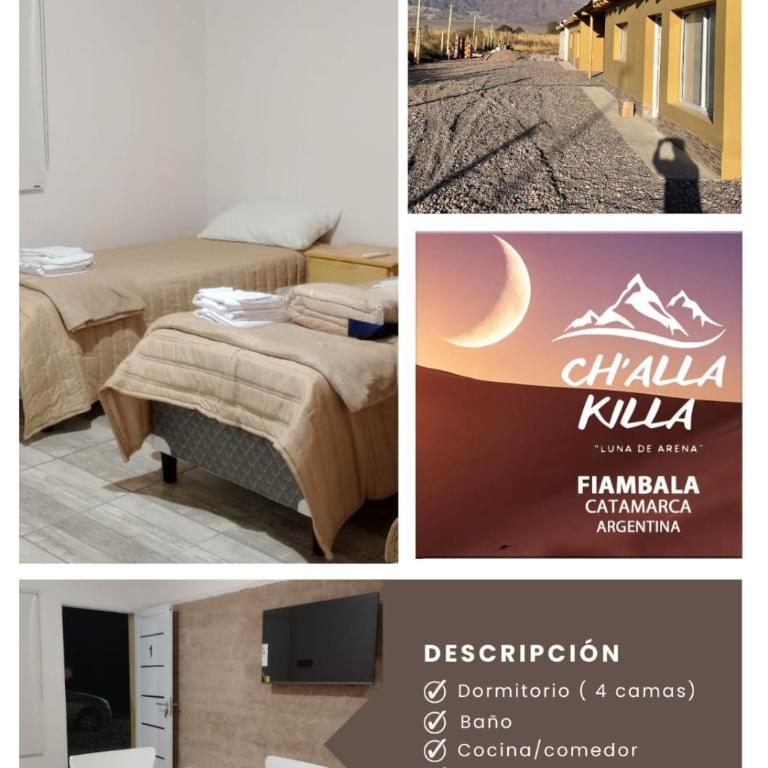 Cabañas Challa killa -luna de arena - fiambalá - Casa con 1 dormitorio - 12