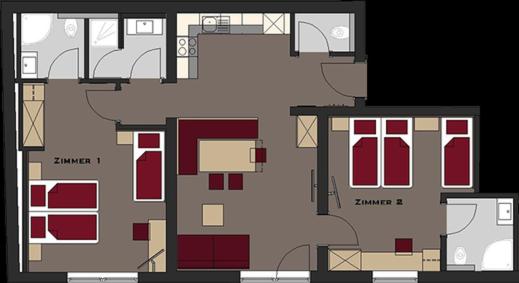 Apart Josef - Appartamento Standard con 2 Camere da Letto (8 Adulti) - 1