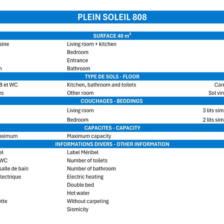 Résidence Plein Soleil - APPARTEMENT AVEC BELLE VUE SUR LES PISTES, AVEC LAVE-LINGE MAE-7607 - Appartement - 9