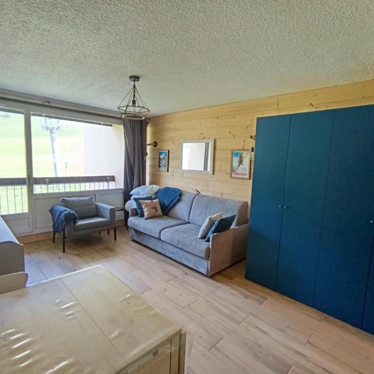 Studio rénové pour 4 pers, accès pistes, avec balcon, parking - FR-1-445-187 - Studio - 7