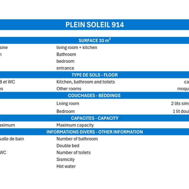 Résidence Plein Soleil - APPARTEMENT CONFORTABLE ET CLAIR, LIT DOUBLE DANS LA CHAMBRE MAE-2794 - Apartamento - 10