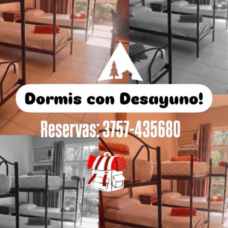 Beer Hotel Iguazú - Habitación compartida femenina - 6 camas - 1