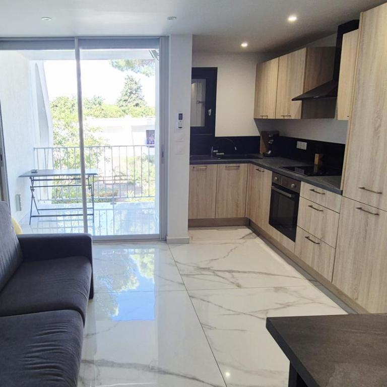 Studio 7 mn mer, refait neuf, cosy, parking, piscine - Studio Standard - 6
