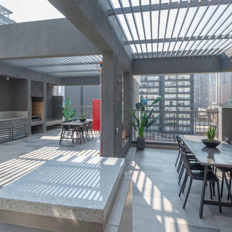 HOM I Departamento 1D1B 2PAX Metro Santa Lucia - Apartamento - 84