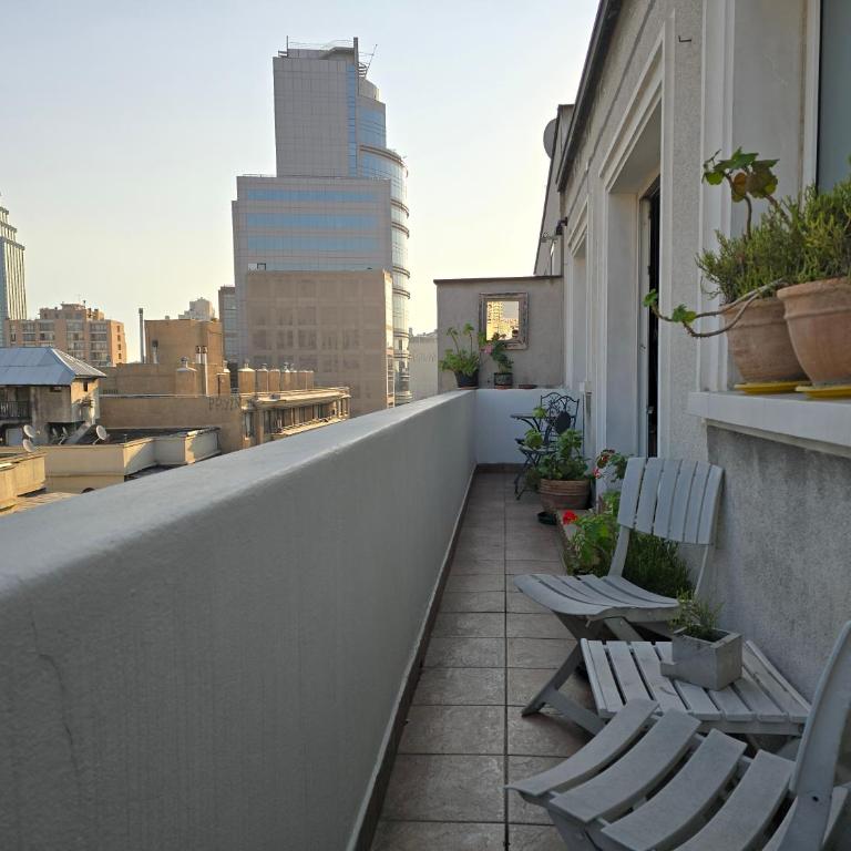 Santiago Centro Bellas Artes Lastarria - One-Bedroom Apartment with Terrace - 9