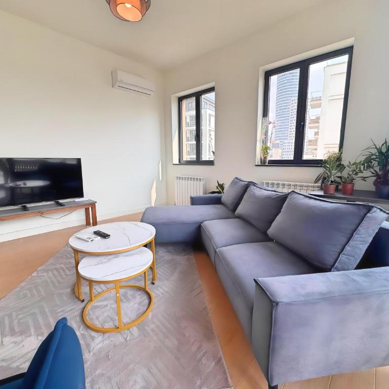 Beograd na vodi - Belgrade Waterfront Apartments - Two-Bedroom Deluxe Apartment with Garden View - 1