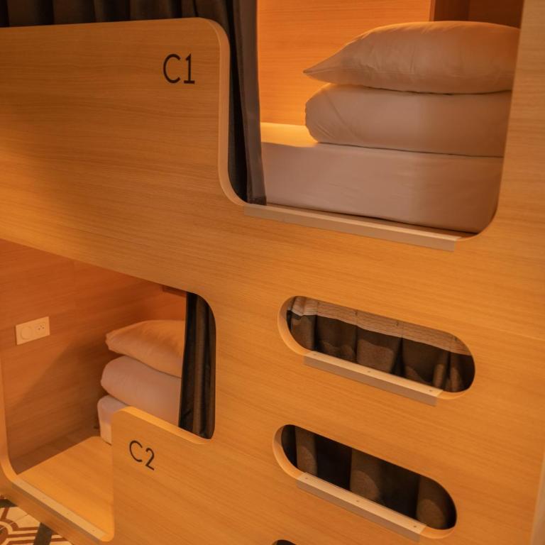 CALM Appart' & Hostel - Lit dans Dortoir pour Hommes de 6 Lits - 14