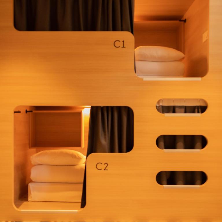 CALM Appart' & Hostel - Lit dans Dortoir pour Hommes de 6 Lits - 15