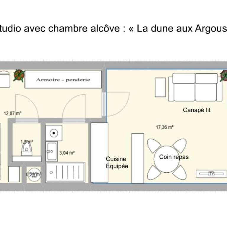 La Dune aux Argousiers in Wimereux - sleeps 4 - Apartment mit 1 Schlafzimmer - 21