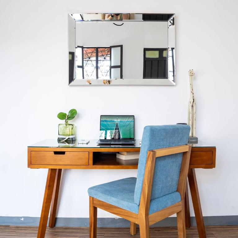 Estilo y confort Apt Aire acondicionado y Terraza y Estudio - Apartamento de 1 dormitorio - 16