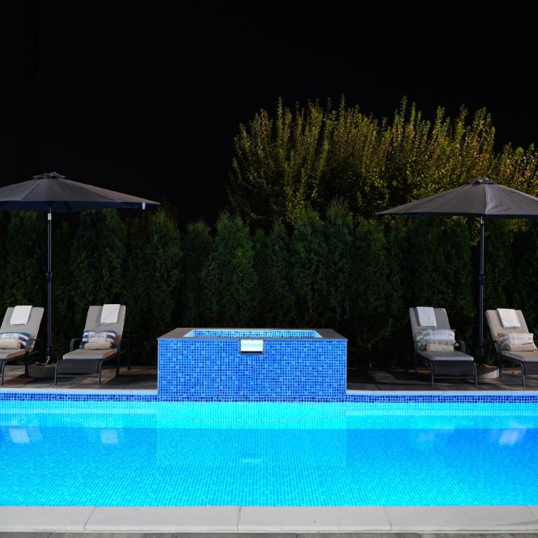 LUXIA PRIVATE ESTATE Sauna & Pool x Jacuzzi with Fireplace outdoor lounge - Vila sa Sopstvenim Bazenom - 31