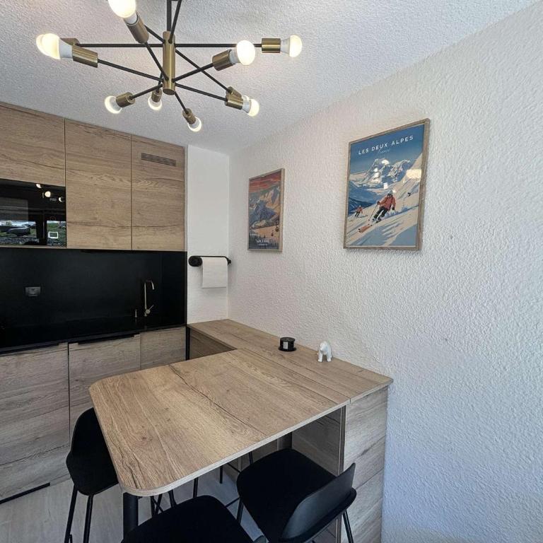 Studio rénové 4 pers au pied des pistes à Auris en Oisans - One-Bedroom Apartment - 5