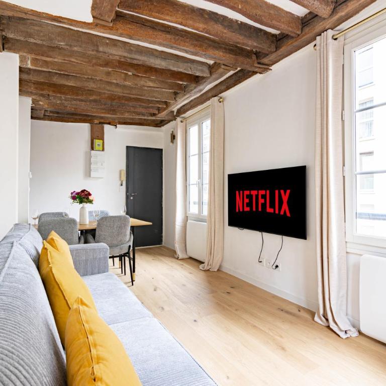 Appartement Quartier Fontaine Chatelet Les Halles Free Netflix - Appartement 1 Chambre - 9