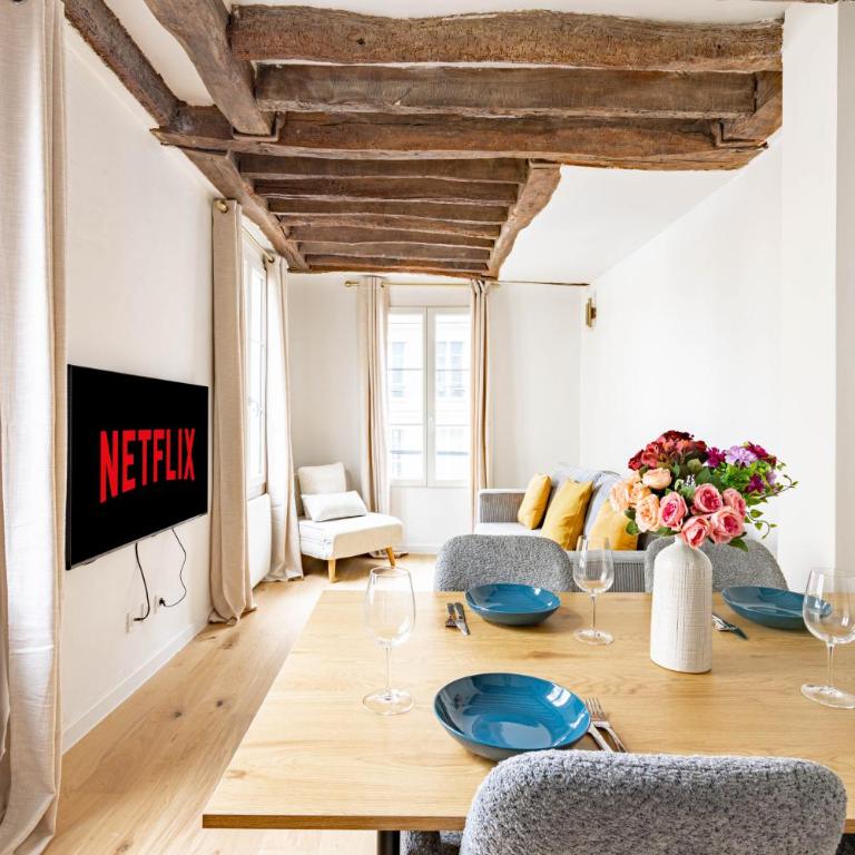 Appartement Quartier Fontaine Chatelet Les Halles Free Netflix - Appartement 1 Chambre - 16