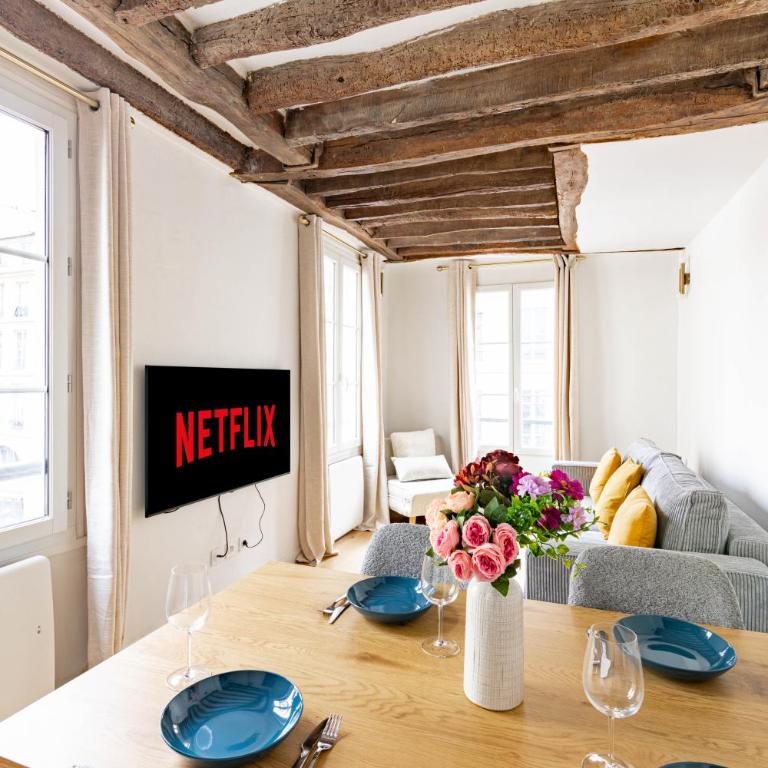 Appartement Quartier Fontaine Chatelet Les Halles Free Netflix - Appartement 1 Chambre - 3