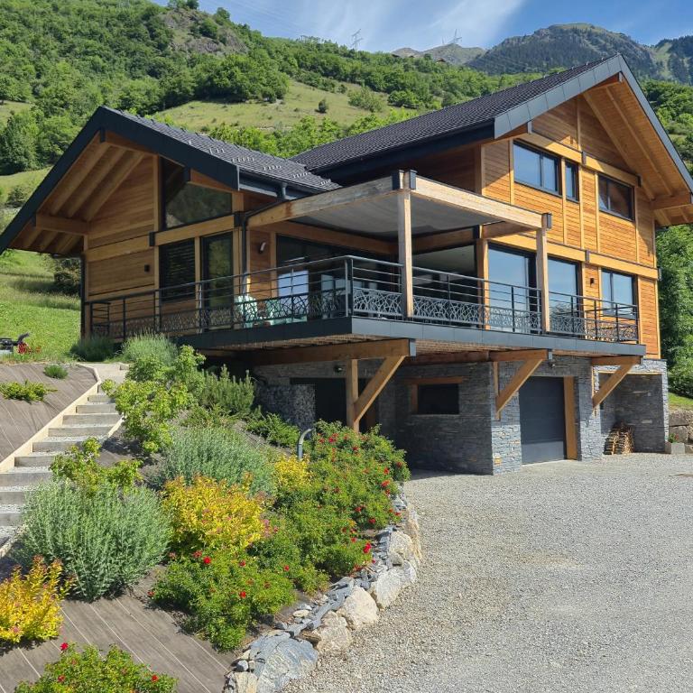 Chalet neuf, Jacuzzi, piscine privée mai-sept, pétanque, proche Paradiski - Chalet - 47