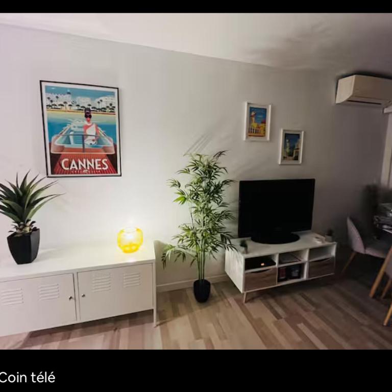 Terrasse Clim Wifi Parking 10 min à pieds de la Croisette - Appartement 1 Chambre - 10