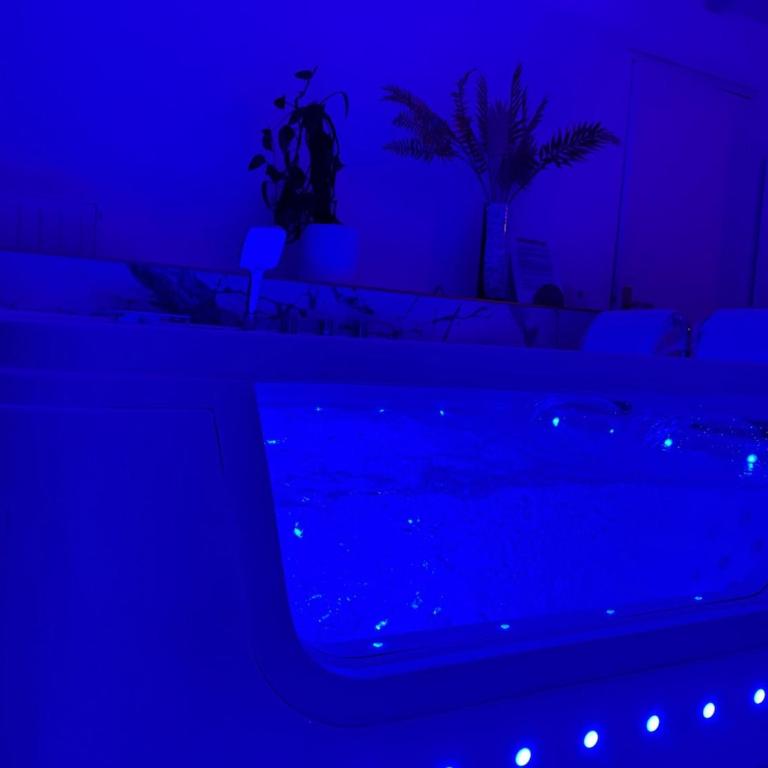 Loveroom de luxe avec jacuzzi sauna vapeur écran 300 cm - One-Bedroom Apartment - 19