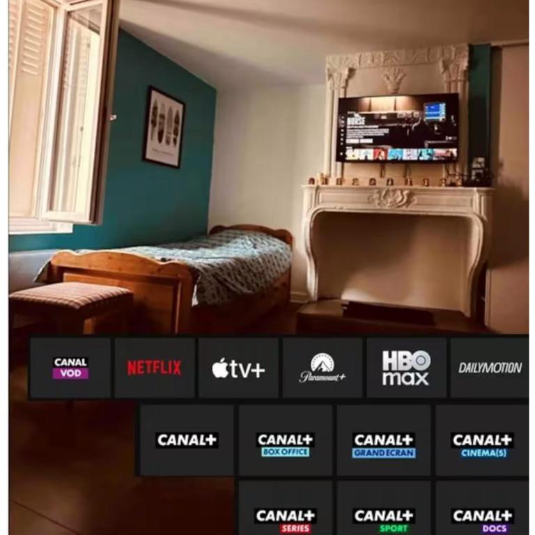 T1 TV 43' avec Netflix - canal série - apple TV - OCS - Disney - Dazen - bein sport - prime vidéo - Apartamento de 1 dormitorio - 16