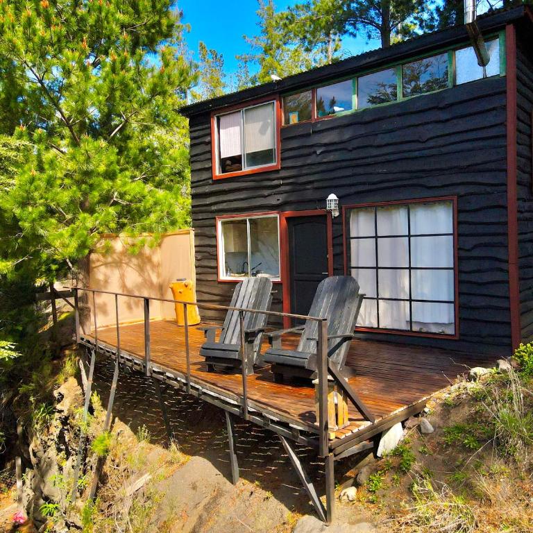 Cabaña con terraza vista al río en Roca Truful - Two-Bedroom House - 10