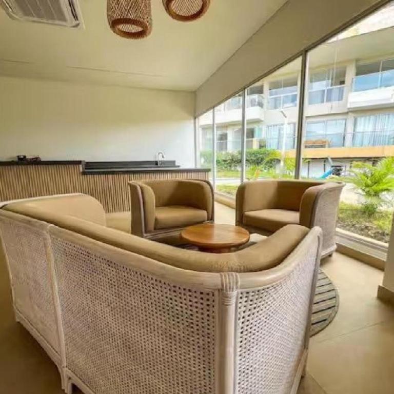 Apartamento 4g Baia Kristal Cartagena - One-Bedroom Apartment with Balcony and Water View - 26