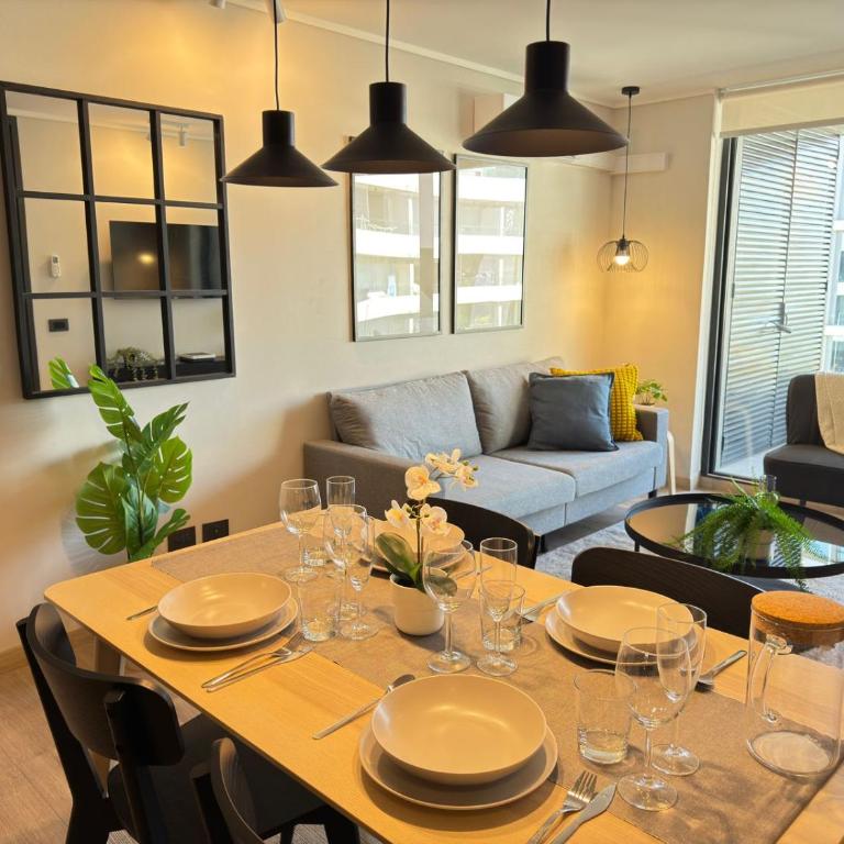 HOM I De LUJO 2D2B 4PAX cerca a Mall AltoLasCondes - Apartment - 24