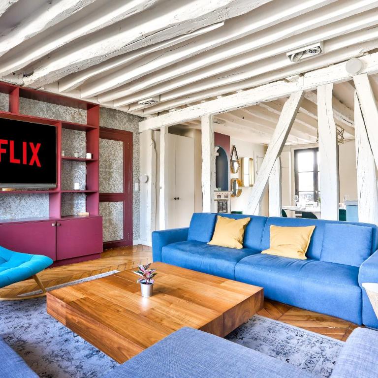 Le Marais Superb Apartment Terrace Paris Free Netflix - Apartamento con balcón - 2
