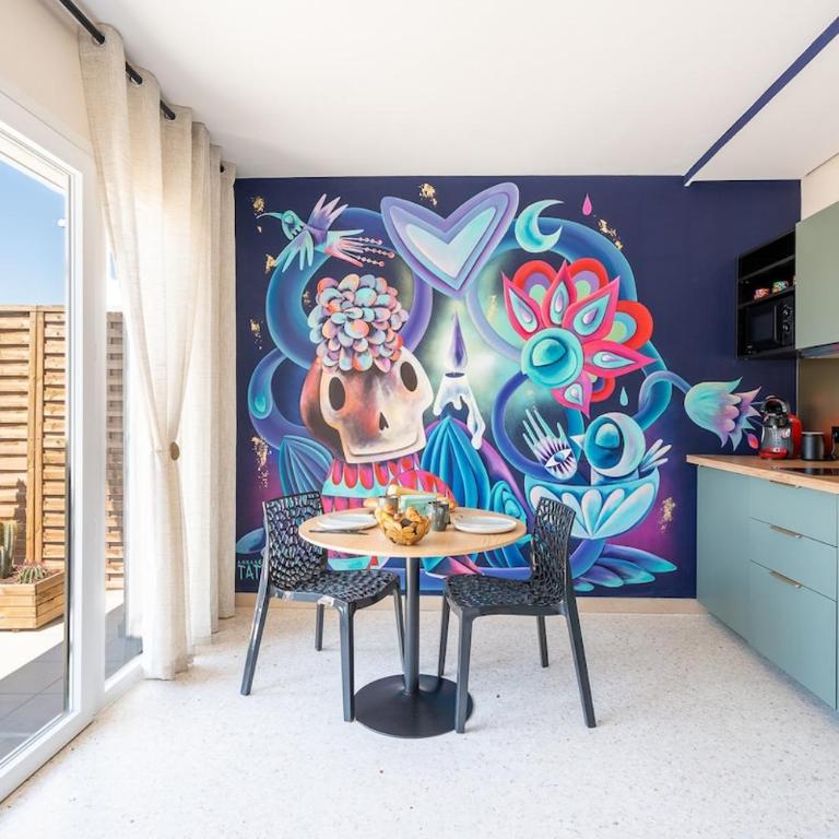 Art Mexicain - Terrasse - Calme - Mer à 1min a pied - Appartement 1 Chambre - 27