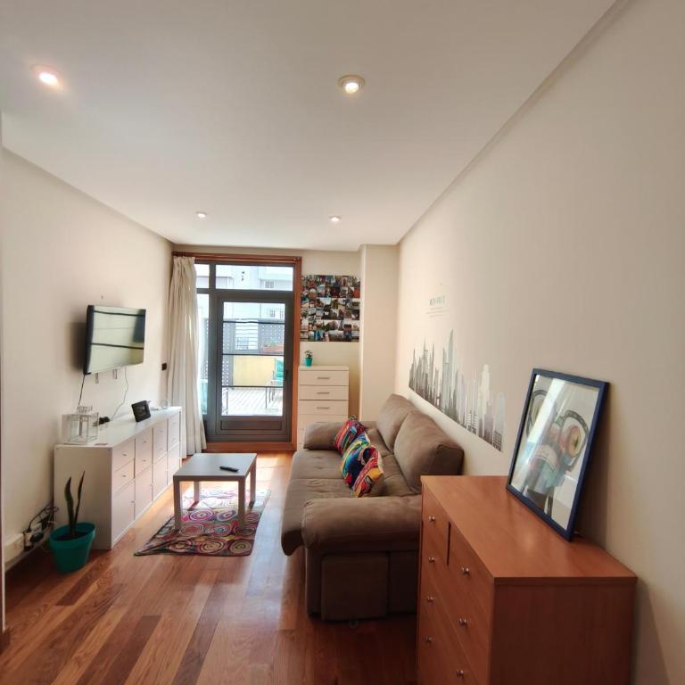 Pleno centro, Terraza, Principe, 5 min casco vello y estación AVE - Apartamento de 1 dormitorio - 13