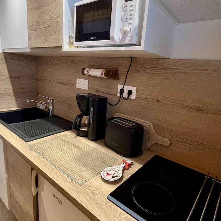Studio confortable à Vars, 4 couchages, à 100m des pistes, proche commerces, parfait pour vacances - FR-1-330B-195 - Appartamento - 6