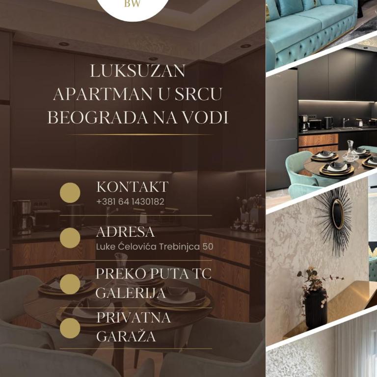 Lux apartment Belgrade Waterfront Savski venac-TC Galerija A1 Residence Bw - Two-Bedroom Apartment - 26