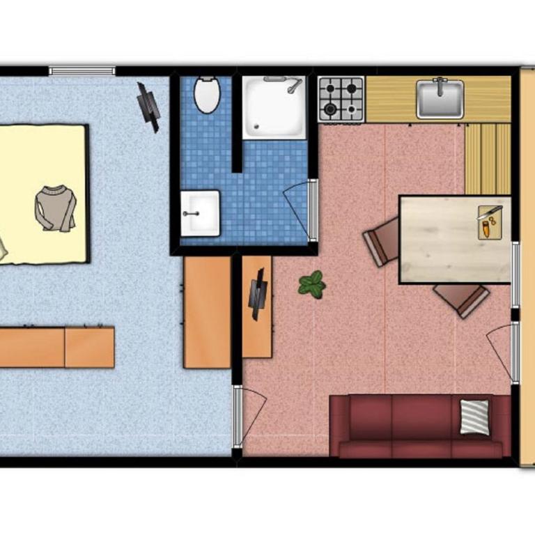 Gästehaus Falkner Ignaz - Apartment mit 1 Schlafzimmer im Untergeschoss mit Balkon und Gartenblick - 12