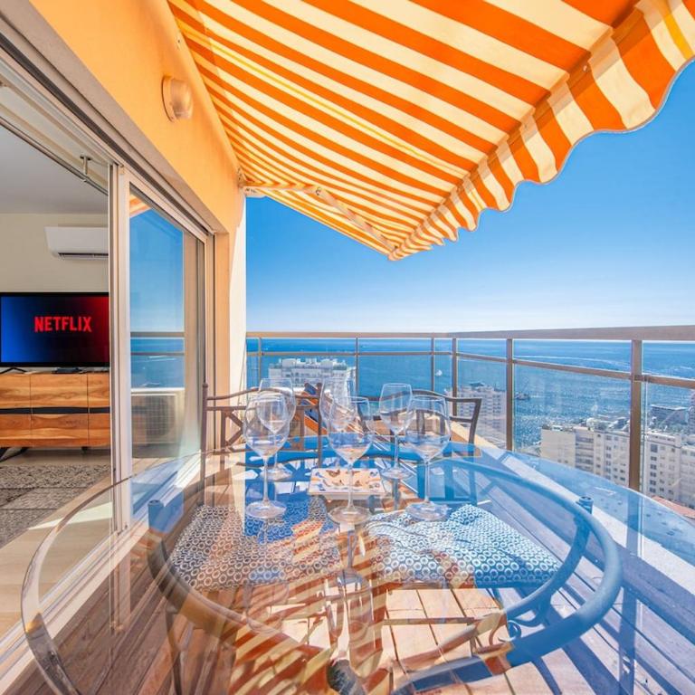 5mn Monaco - Sublime écrin - Terrasse vue mer - EM - Appartement 1 Chambre avec Vue - 6