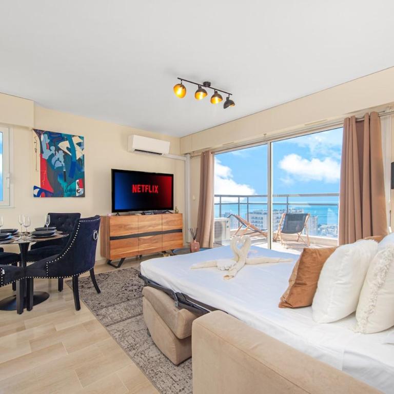 5mn Monaco - Sublime écrin - Terrasse vue mer - EM - Appartement 1 Chambre avec Vue - 12