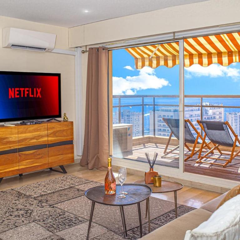 5mn Monaco - Sublime écrin - Terrasse vue mer - EM - Appartement 1 Chambre avec Vue - 13