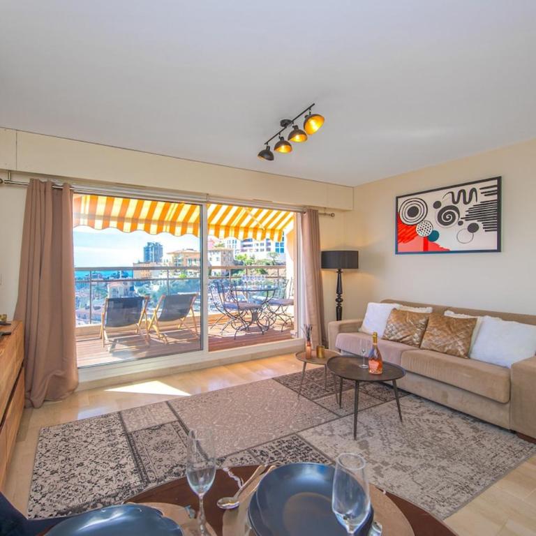 5mn Monaco - Sublime écrin - Terrasse vue mer - EM - Appartement 1 Chambre avec Vue - 17
