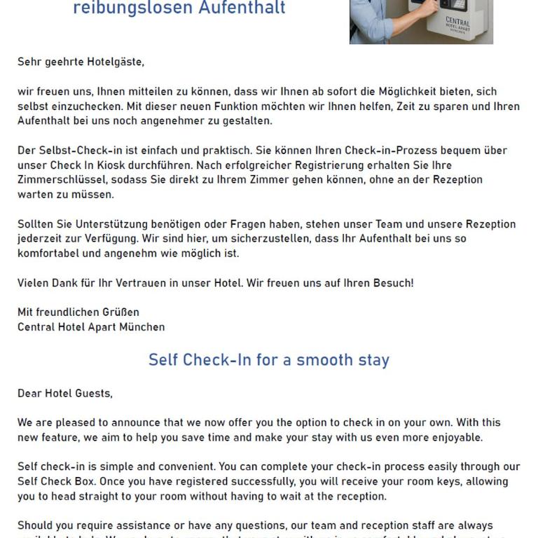Central Hotel-Apart München - Deluxe Doppelzimmer - 4