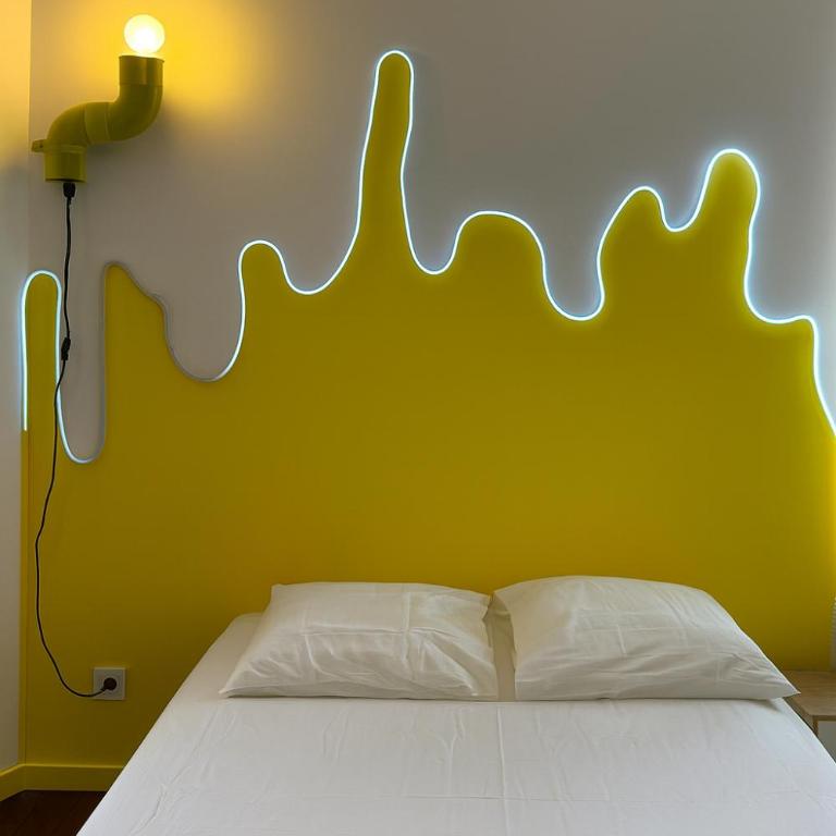 Chambre privée "Jaune" - Maison partagée - Chambre Double - 1