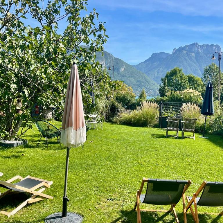 Le Chalet de la Plage - Studio mit Bergblick - 3