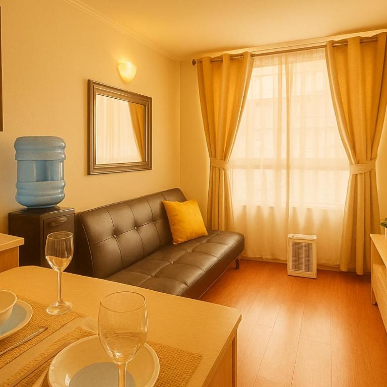 Moderno Departamento con hermosas vistas, piscina, estacionamiento, muy cerca del Metro Santa Isabel y Providencia - One-Bedroom Apartment - 7