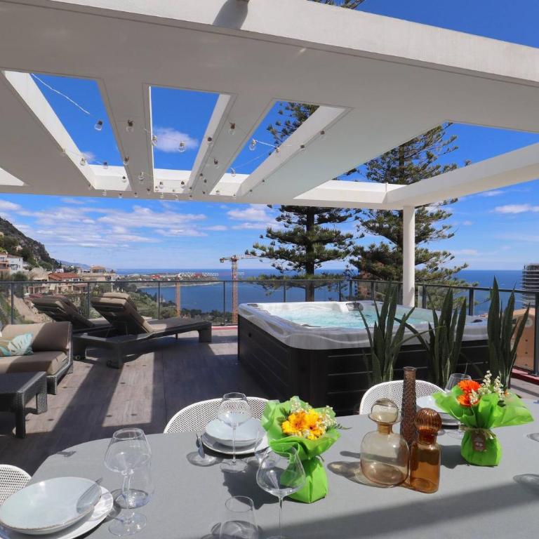 MonteCarloSeaView & Jacuzzi & Parking #29 - Appartement 2 Chambres avec Terrasse et Vue sur la Mer - 1