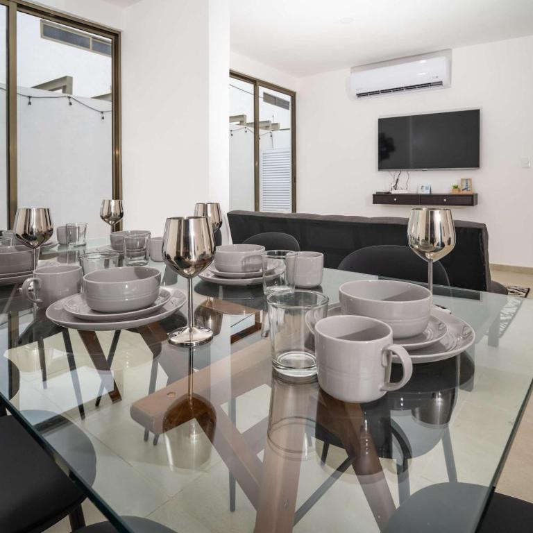 Moderno Townhouse Familiar con Alberca y Gym - Apartamento - 26