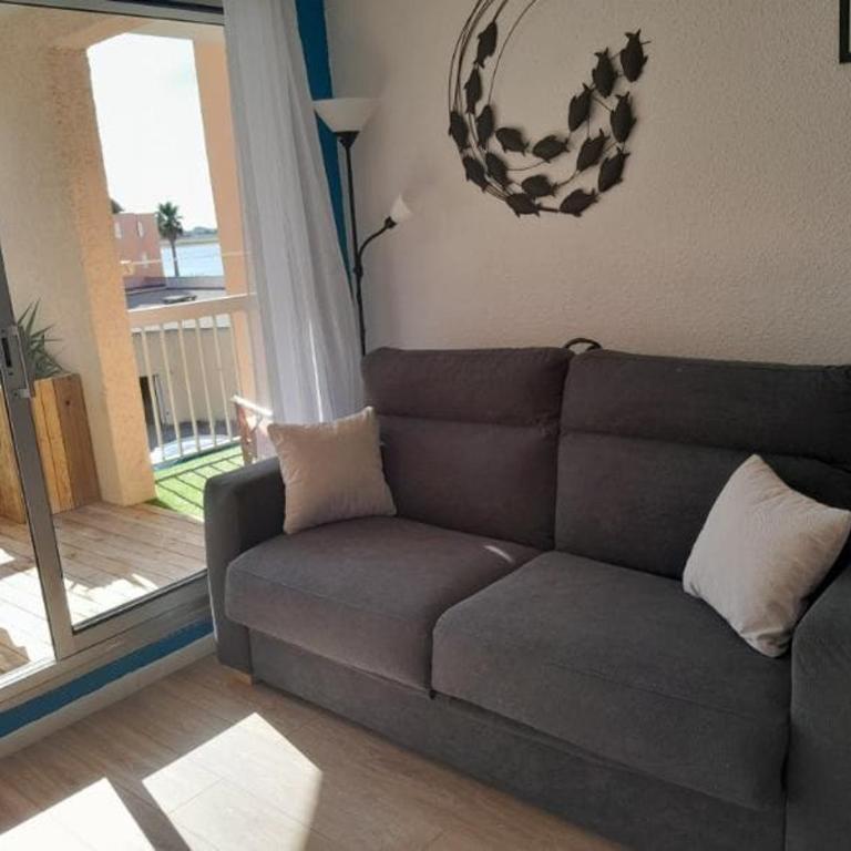 Joli appartement climatisé résidence avec piscine et plage du Grazel à 180m - Apartamento de 1 dormitorio con vistas a la piscina - 5
