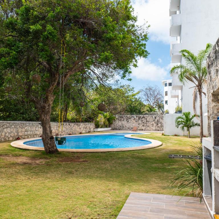 lujoso apto,en el corazón de Cancún Torre Tzalam a 5 min de la entrada a la zona hotelera - Two-Bedroom Apartment with Pool View - 27